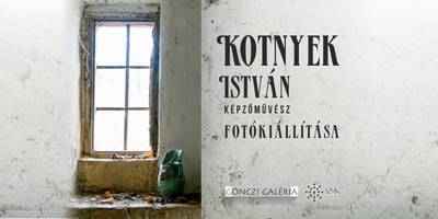 A 70 éves Kotnyek István képzőművész Elhagyott terek türkizzel című kiállítása