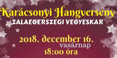 Karácsonyi hangverseny a Zalaegerszegi Vegyeskarral