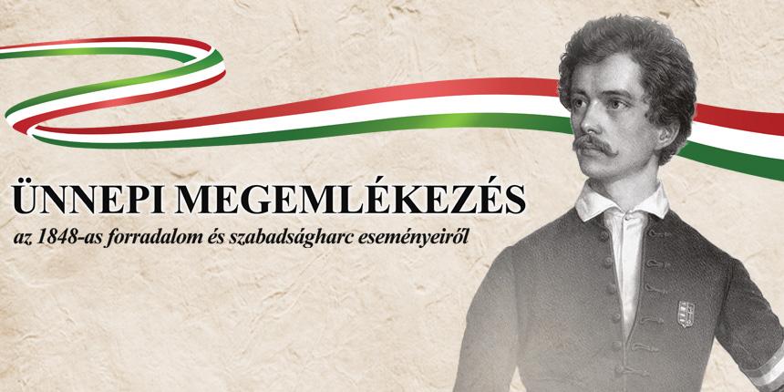 Megeml�kez�s az 1848-as forradalom �s szabads�gharc esem�nyeir�l - Andr�shid�n