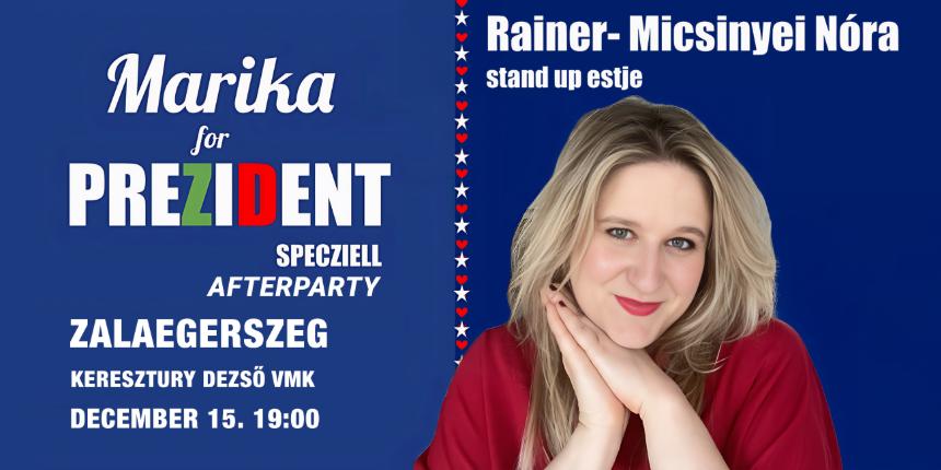 Marika for Prezident specziell - afterparty: Rainer-Micsinyei N�ra �n�ll� estje